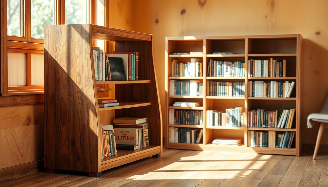 rak buku kayu