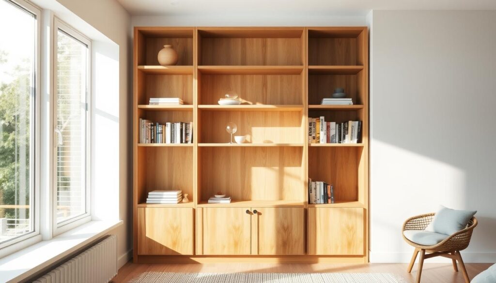 rak buku scandinavian