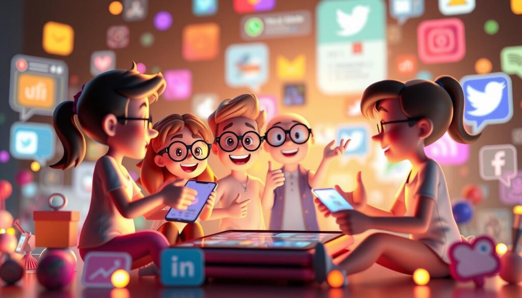 animasi3d di media sosial