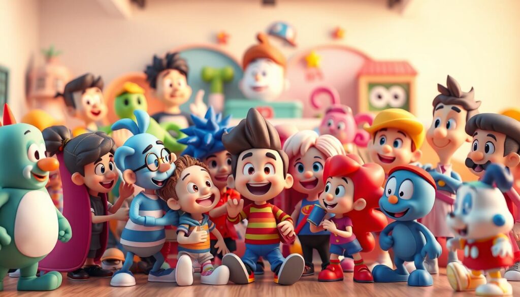 kolaborasi karakter kartun3D kolaborasi karakter kartun3D